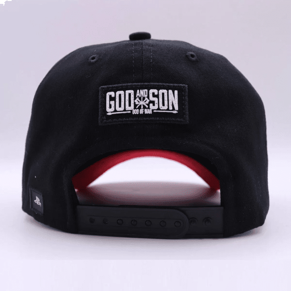Boné Playstation God of War God and Son - Preto e Vermelho