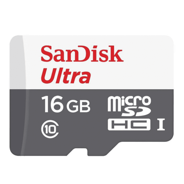 Cartão de Memoria SanDisk Ultra MicroSDHC UHS-I, 16GB com Adaptador 80MB/s - SDSQUNS-016G-GN3MA