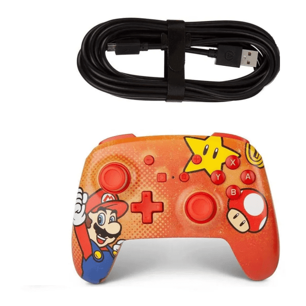 Controle Super Mario Vermelho Power A - Nintendo Switch