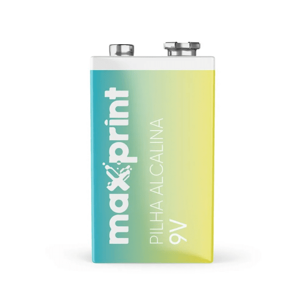 Pilha Alcalina Maxprint 9V - Cod. 756396