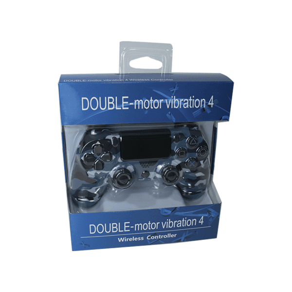 Controle Double-Motor Vibration Azul Camuflado - PS4