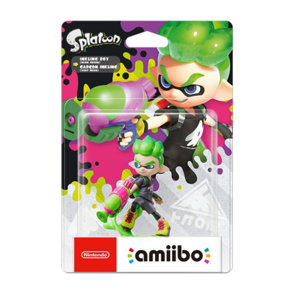 Amiibo Inkling Boy Neon Green - Splatoon Collection