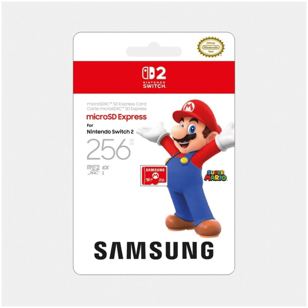 Cartão MicroSD Express Samsung 256GB - Nintendo Switch 2 Cartão MicroSD Express Samsung 256GB - Nintendo Switch 2