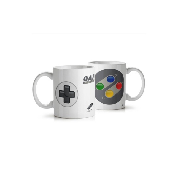Caneca Branca Joystick Gamer Needs Coffee