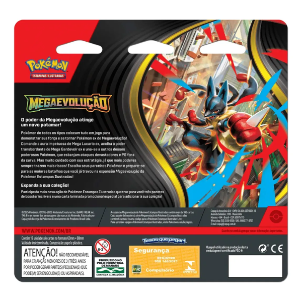 Blister Triplo Pokémon Megaevolução - Drifblim