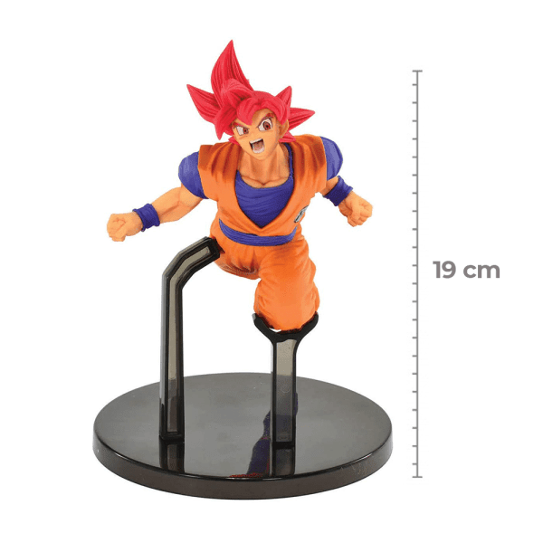 Boneco Dragon Ball Super Sayajin Goku God - Bandai 34613