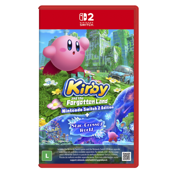 Jogo Kirby and the Forgotten Land + Star-Crossed World - Nintendo Switch 2