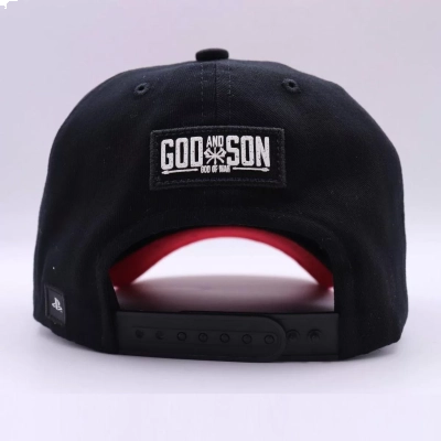 Boné Playstation God of War God and Son - Preto e Vermelho