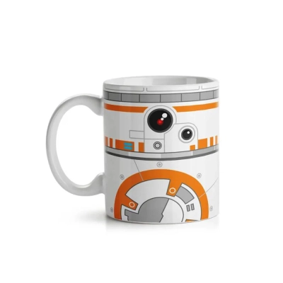 Caneca Laranja Side Faces - BB-8