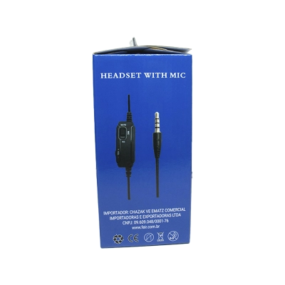 Headset FR-306 Com Fio Preto - Feir