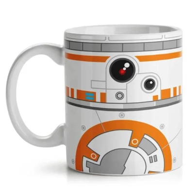 Caneca Laranja Side Faces - BB-8