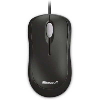 Mouse com fio Microsoft Basic - Preto