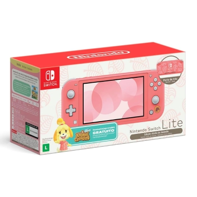 Console Nintendo Switch Lite Animal Crossing: New Horizons - Coral