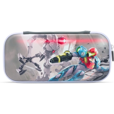 Case de Proteção Switch Metroid Dread - Cinza/Branco