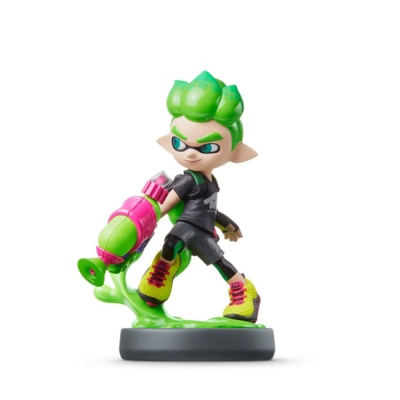 Amiibo Inkling Boy Neon Green - Splatoon Collection