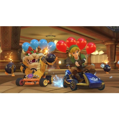 Console Nintendo Switch 32GB + Mario Kart 8 Deluxe - Vermelho/Azul