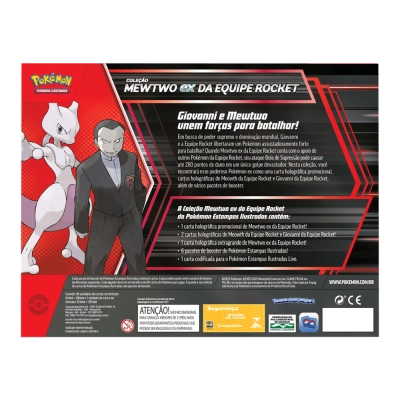 Box Coleção Mewtwo EX da Equipe Rocket - Pokémon
