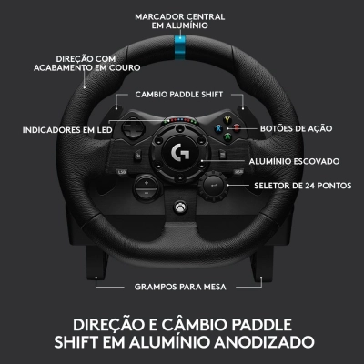 Volante Logitech G923 - XBOX SERIES, XBOX ONE E PC