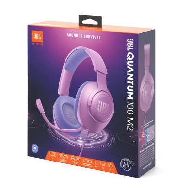 Headset Gamer JBL Quantum 100M2 - Roxo