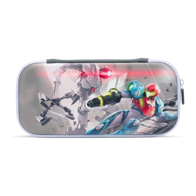 Case de Proteção Switch Metroid Dread - Cinza/Branco