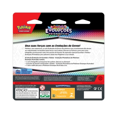 Blister Triplo Pokémon Escarlate e Violeta: Evoluções Prismáticas - Sylveon