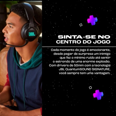 Headset Gamer JBL Quantum 610 Wireless - Preto