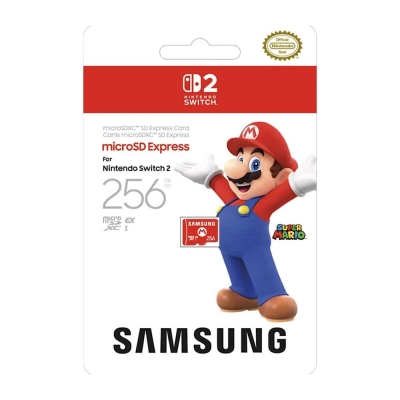 Cartão MicroSD Express Samsung 256GB - Nintendo Switch 2 Cartão MicroSD Express Samsung 256GB - Nintendo Switch 2