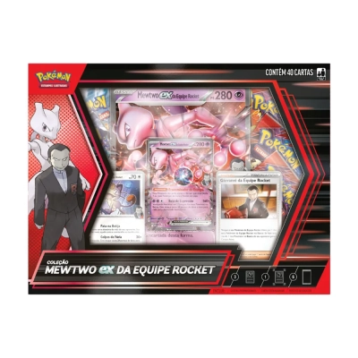 Box Coleção Mewtwo EX da Equipe Rocket - Pokémon