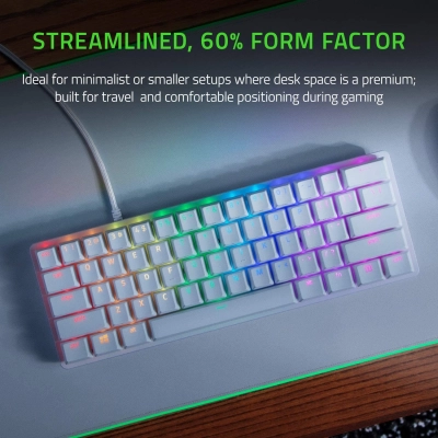 Teclado Razer Huntsman Mini Linear Optical RGB - Branco