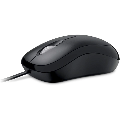 Mouse com fio Microsoft Basic - Preto