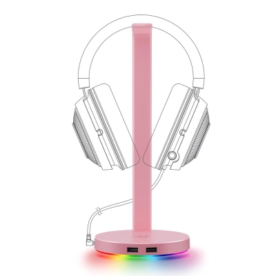 Base Razer Station V2 Chroma RGB - Rosa