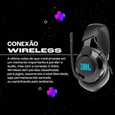 Headset Gamer JBL Quantum 610 Wireless - Preto