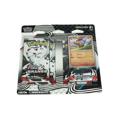 Blister Quádruplo Pokémon Escarlate e Violeta: Fogo Branco e Raio Preto - Tepig