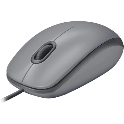 Mouse com fio Logitech M110 Silent - Cinza