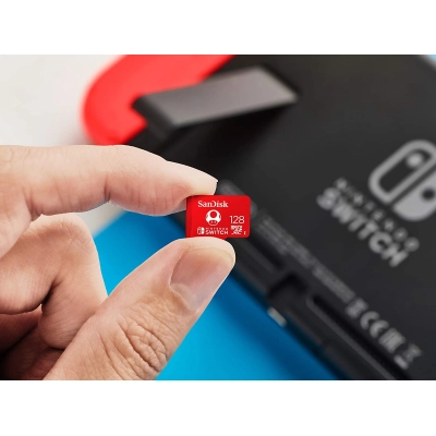 Cartão de Memoria SanDisk Super Mario MicroSDXC 128GB SDSQXAO-128G-GNCZN - Nintendo Switch