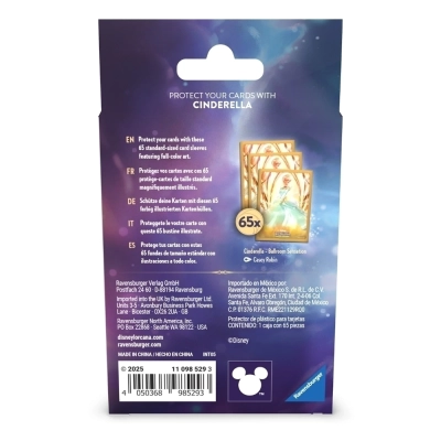 Protetor de Cartas Disney Lorcana - Cinderella