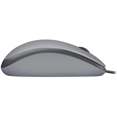 Mouse com fio Logitech M110 Silent - Cinza