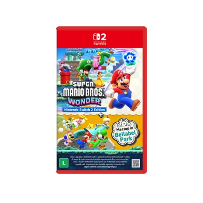 Jogo Super Mario Bros. Wonder + Meetup in Bellabel Park - Nintendo Switch 2 Jogo Super Mario Bros. Wonder + Meetup in Bellabel Park - Nintendo Switch 2