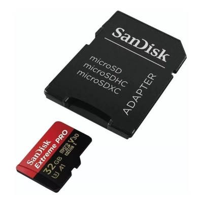 Cartão de Memoria SanDisk Extreme PRO MicroSDHC UHS-I, 32GB com Adaptador - SDSQCG-032G-GN6MA