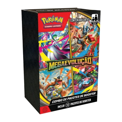 Box Pokémon de Pacotes de Booster - Megaevolução