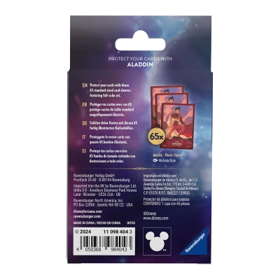 Protetor de Cartas Disney Lorcana - Aladdin