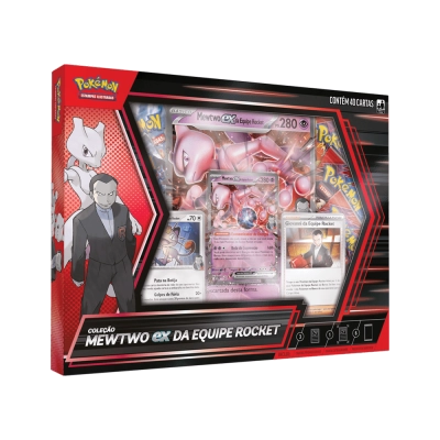 Box Coleção Mewtwo EX da Equipe Rocket - Pokémon