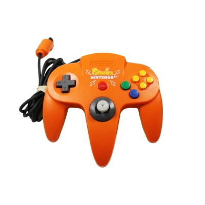 Controle Nintendo 64 Versão Pikachu - Laranja (Seminovo)