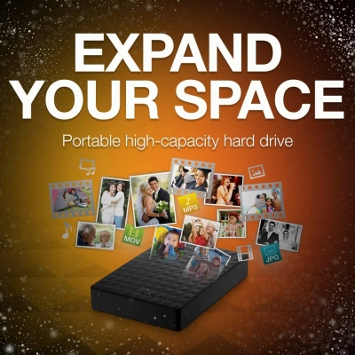 HD Externo Expansion Seagate 5TB STEA5000402 - Preto