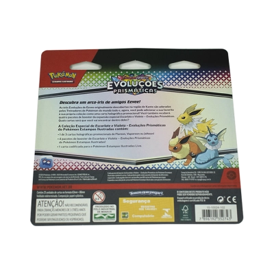 Blister Quádruplo Pokémon Escarlate e Violeta: Evoluções Prismáticas - Flareon