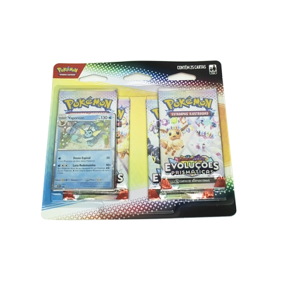 Blister Quádruplo Pokémon Escarlate e Violeta: Evoluções Prismáticas - Vaporeon