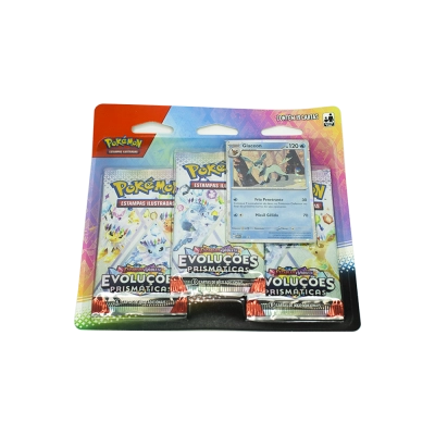 Blister Triplo Pokémon Escarlate e Violeta: Evoluções Prismáticas - Glaceon