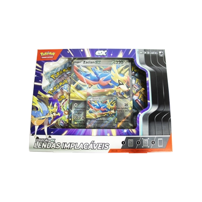 Box Coleção Pokémon EX Lendas Implacáveis: Zacian EX