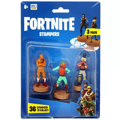 Carimbos Fortnite 3 Figuras Série 1 Sortido: Cód 2063
