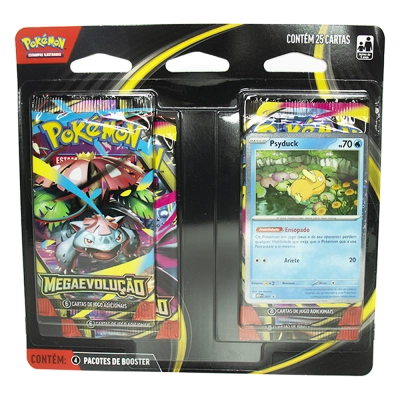 Blister Quádruplo Pokémon Megaevolução - Psyduck